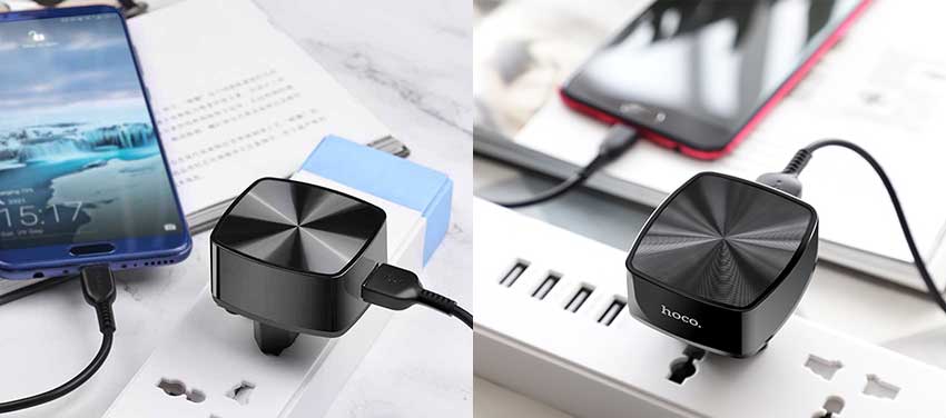 Hoco C70A Charger Power Adapter Type C with Micro USB Cable - Power ...